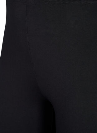 FLASH - 2-pack leggings en coton, Black / Black, Packshot image number 2