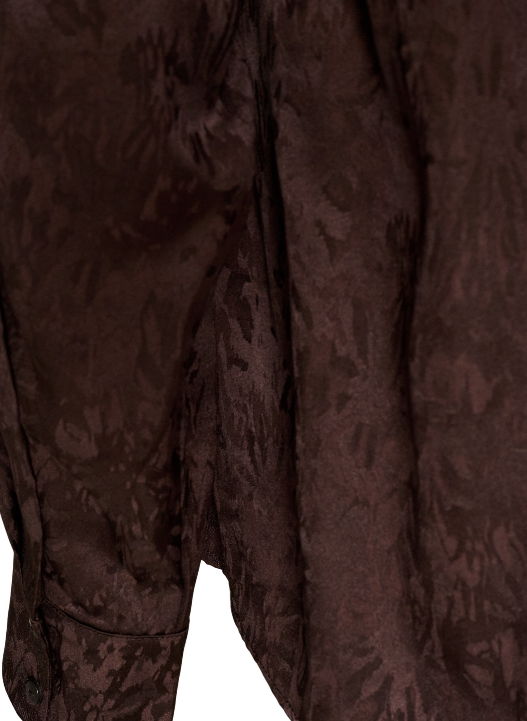 ZizziChemise &agrave; motif cachemire ton sur ton, Marron, Packshot image number 3
