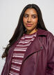 Imitatieleer bikerjack, Rood, Model image number 3