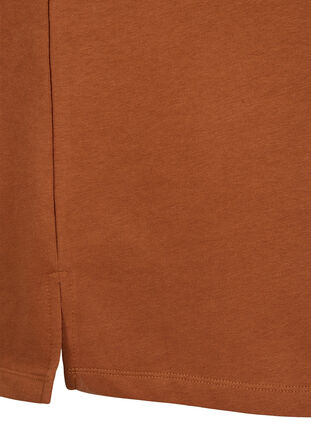 Losvallende sweaterjurk met korte mouwen, Argan Oil, Packshot image number 3