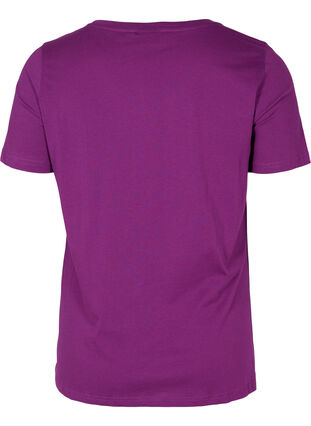 Katoenen t-shirt met print, Grape Juice, Packshot image number 1
