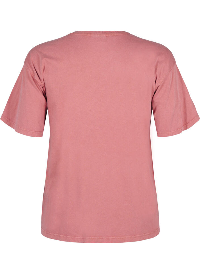 T-shirt met parels, Heather Rose Washed, Packshot image number 1