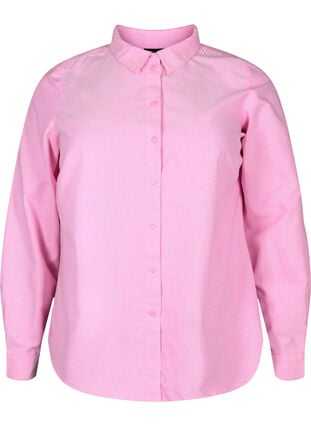 Chemise à manches longues en coton, Pink Frosting, Packshot image number 0