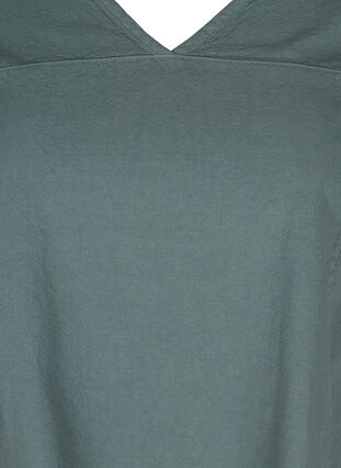 Robe à manches courtes en coton, Balsam Green, Packshot image number 2