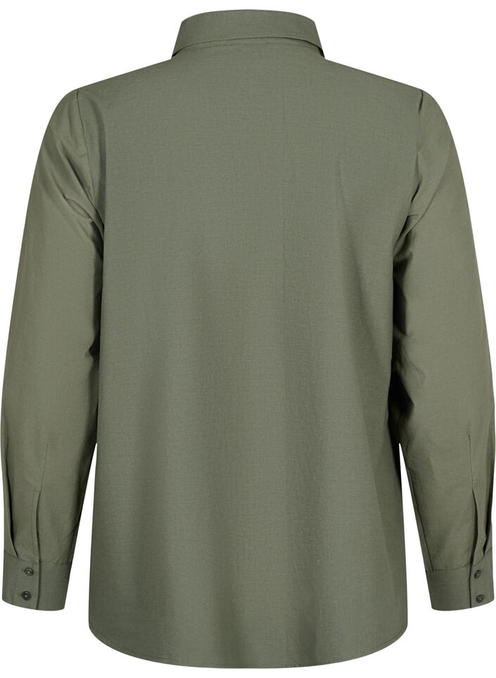 Chemise en coton avec broderie anglaise, Thyme, Packshot image number 1