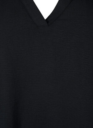 Mouwloze top met kreukeffecten, Black, Packshot image number 2