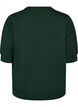 Blouse en fine maille &agrave; manches courtes, Vert fonc&eacute;, Packshot image number 1