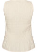Top sans manches en coton et lin avec smocks, Vanille, Packshot image number 1