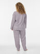 Katoenen pyjamashirt met borstzak, Rood, Model image number 2