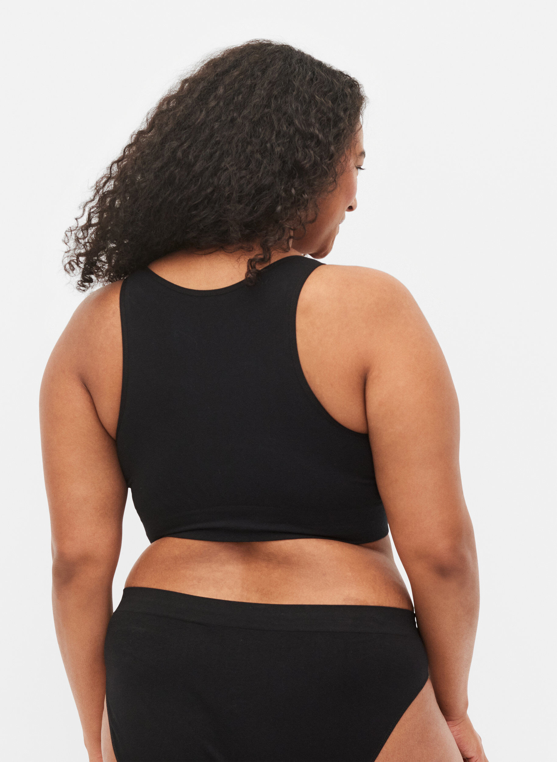 ZizziZachte beha met mesh, Black, Model image number 1