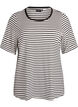 T-shirt en TENCEL&trade; Lyocell &agrave; rayures, Blanc, Packshot image number 0