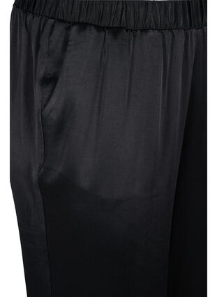 Losse broek met zakken en elastische boord, Black, Packshot image number 2