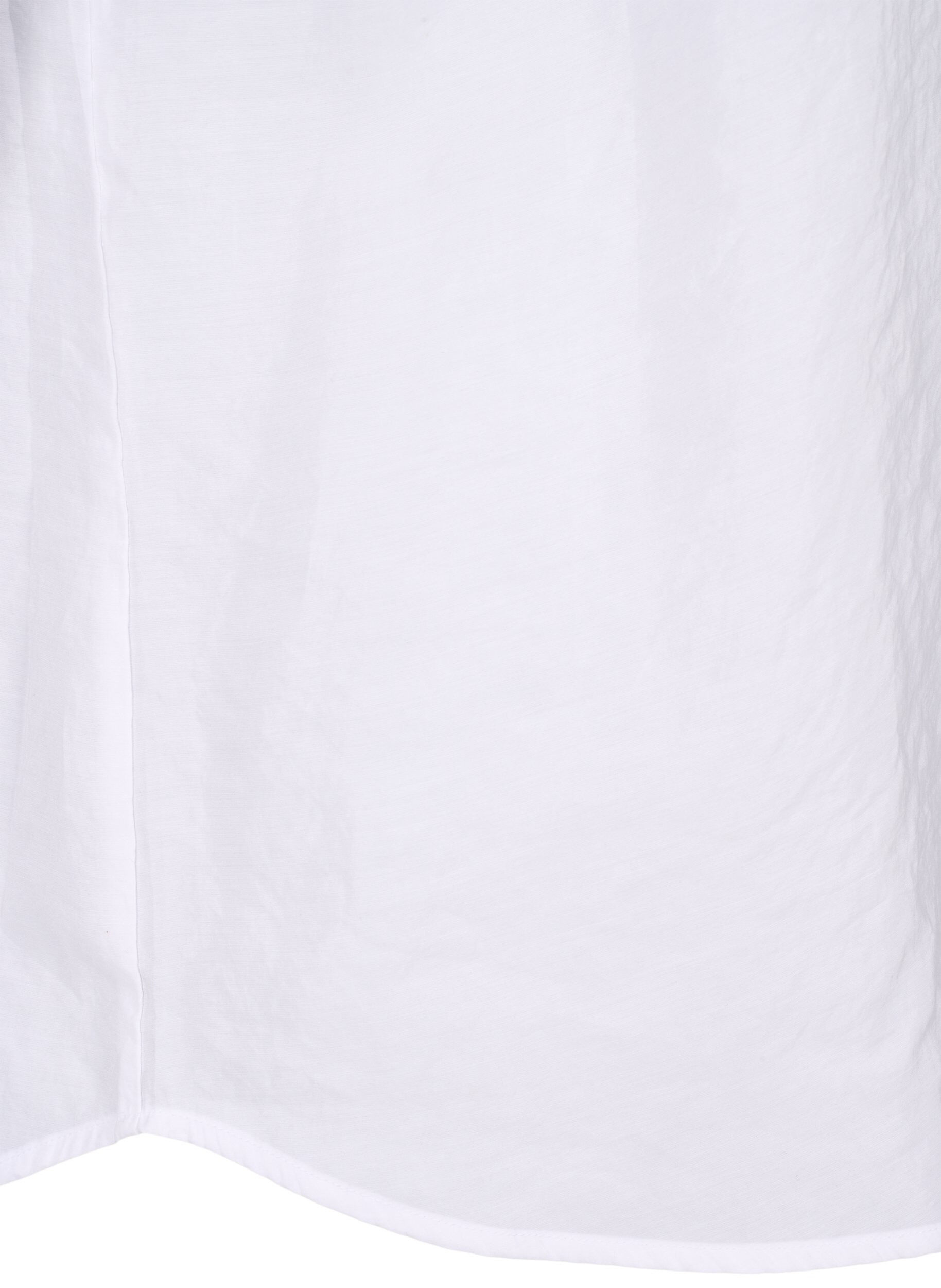ZizziBlouse van Tencel&trade; Modal met geborduurde details, Bright White, Packshot image number 4
