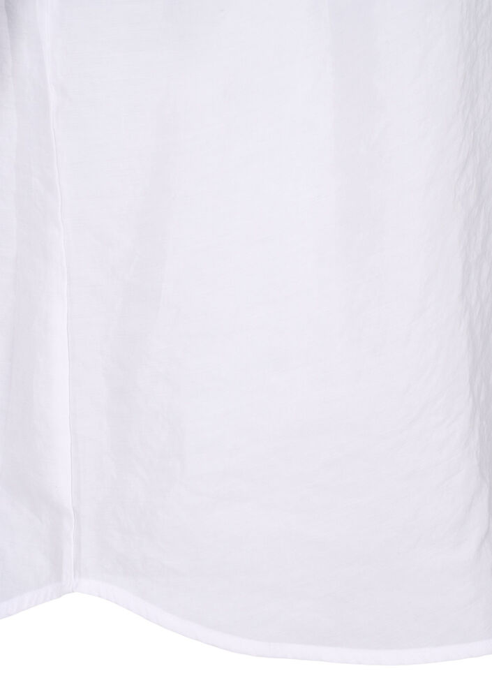 Blouse van Tencel&trade; Modal met geborduurde details, Bright White, Packshot image number 4