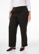 Pantalon de costume taille haute coupe droite, Noir, Model image number 2