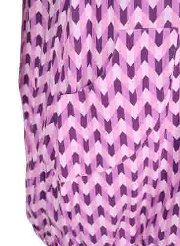Katoenen jurk met korte mouwen en print, Graphic Color, Packshot image number 3