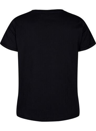 T-shirt de sport avec imprimé, Black w. Copper Foil, Packshot image number 1