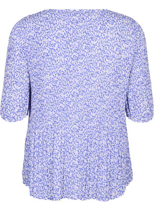 Gebloemde blouse met plooien, Small Flower AOP, Packshot image number 1