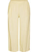 Pantalon large en lin et viscose, Jaune clair, Packshot image number 0