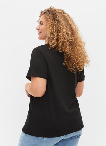 T-shirt en coton avec imprimé, Black Brooklyn, Model image number 1