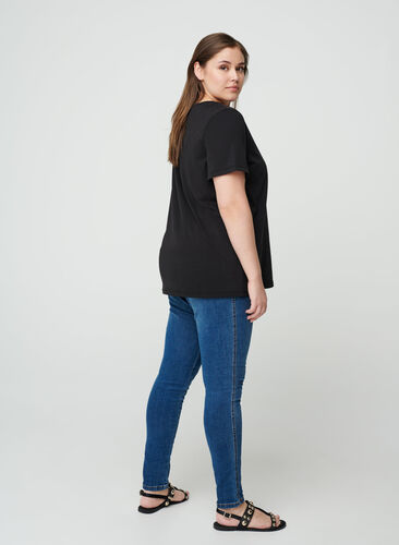 T-shirt, Black , Model image number 1