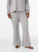 Jerseybroek met geribde textuur en flared pijpen, Grijs, Model image number 2