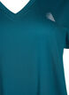 T-shirt de sport ample avec col en V, Vert fonc&eacute;, Packshot image number 2