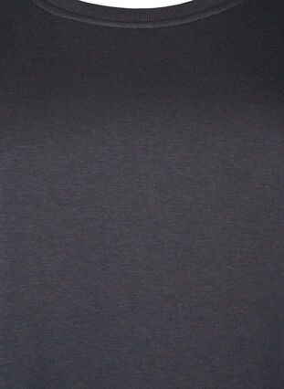Sweater-jurk met geborduurde details, Dark Grey, Packshot image number 2