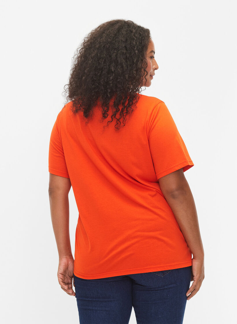 FLASH - T-shirt avec motif, Orange.com, Model image number 1