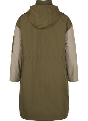 Veste contrastée avec poches, Dark Olive Comb., Packshot image number 1