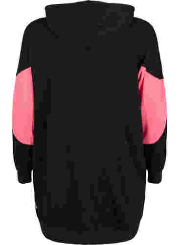 Sweat-shirt coloré avec poches, Black, Packshot image number 1