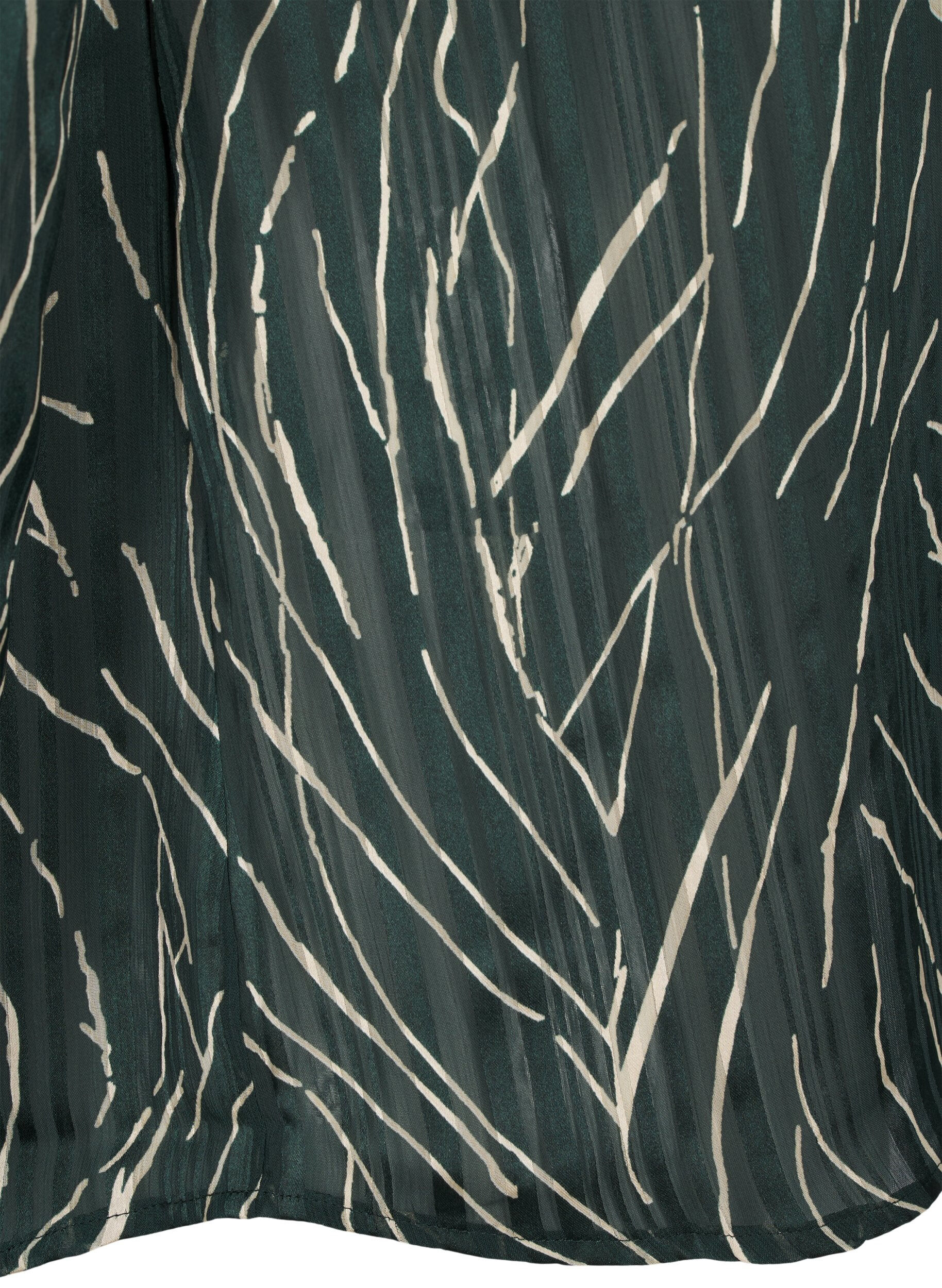 ZizziOverhemd met lange mouwen en knopen, Groen, Packshot image number 3