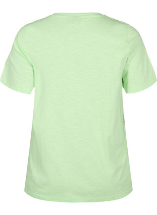 T-shirt basique à manches courtes et col en V, Paradise Green, Packshot image number 1