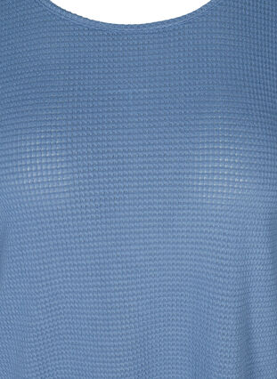 Blouse à manches longues à col rond, Bijou Blue, Packshot image number 2