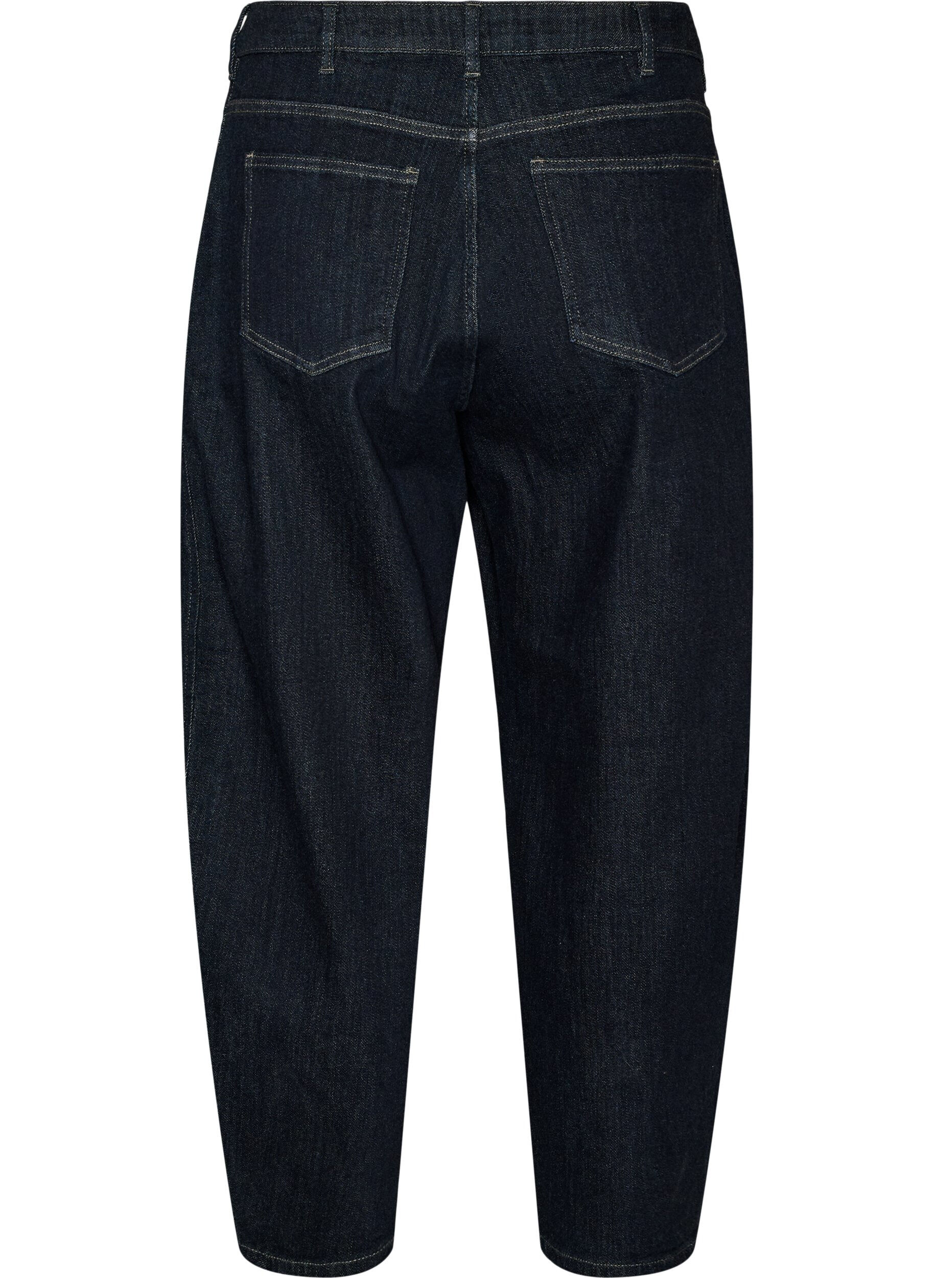 ZizziBarrel fit jeans met high waist, Blauw, Packshot image number 1