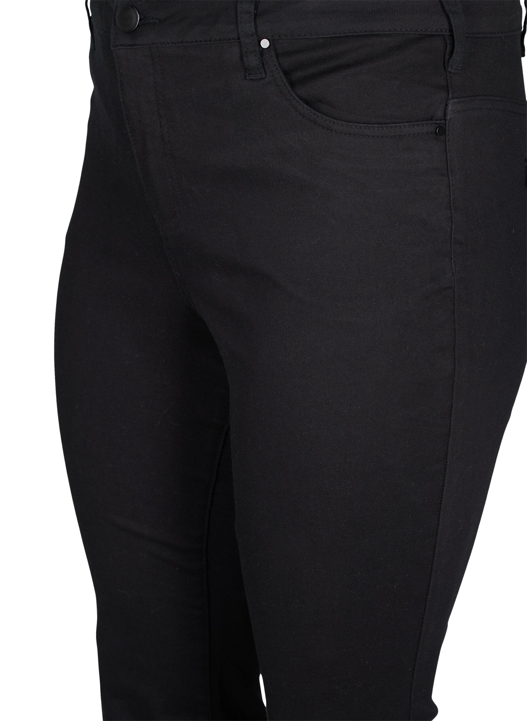 ZizziEllen bootcut jeans met hoge taille, Black, Packshot image number 2