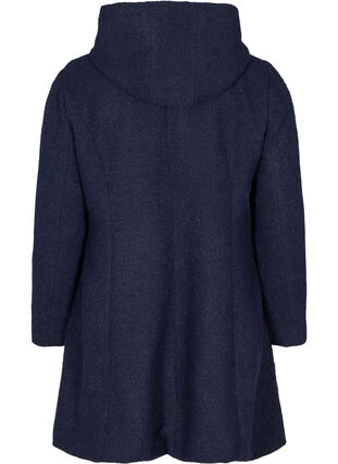 Long manteau en laine, Black, Packshot image number 1