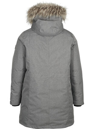 Veste d'hiver imperméable avec capuche, Medium Grey Melange, Packshot image number 1