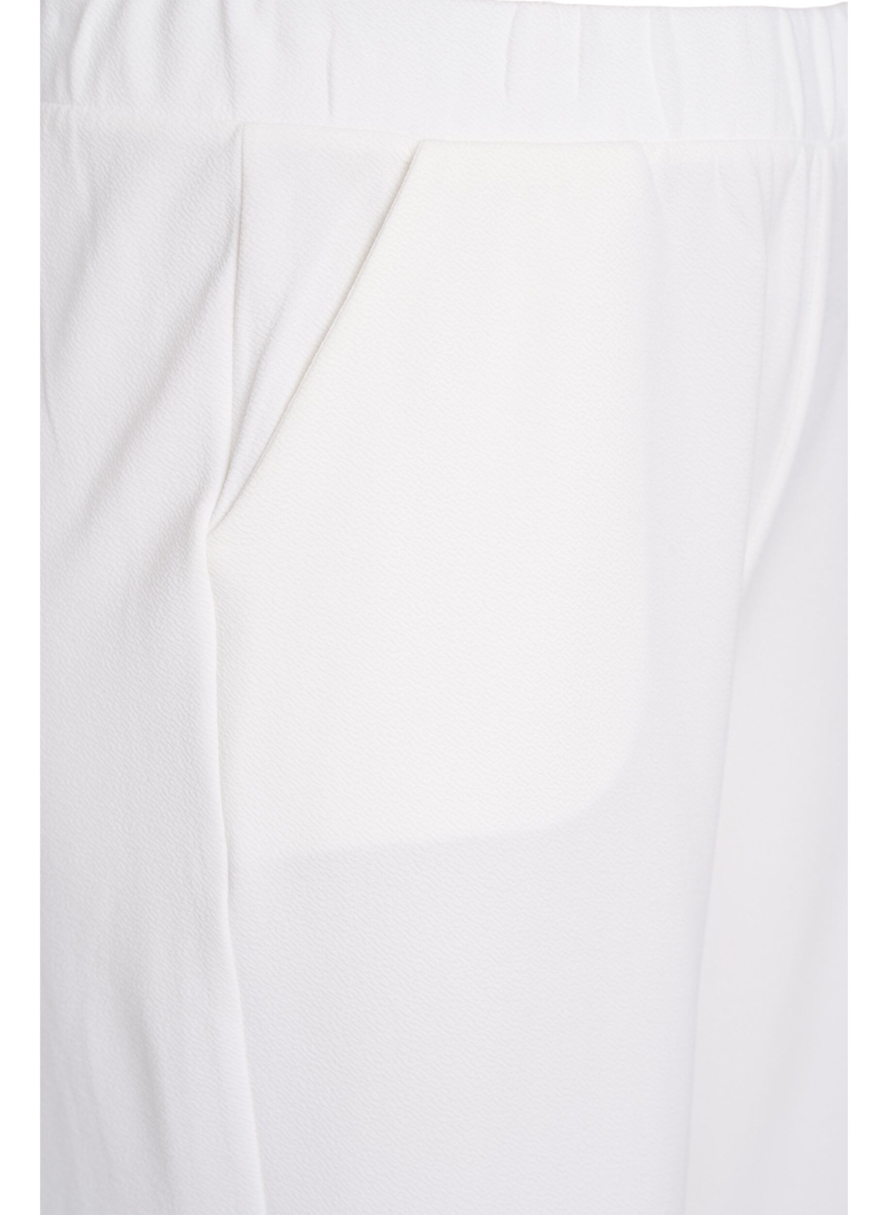 Zizzi Pantalon ample en longueur 7/8, Blanc, Packshot image number 2