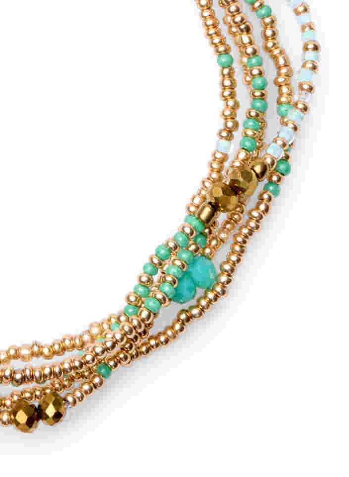 Bracelet de perles, lot de 5, Mint Mix, Packshot image number 1