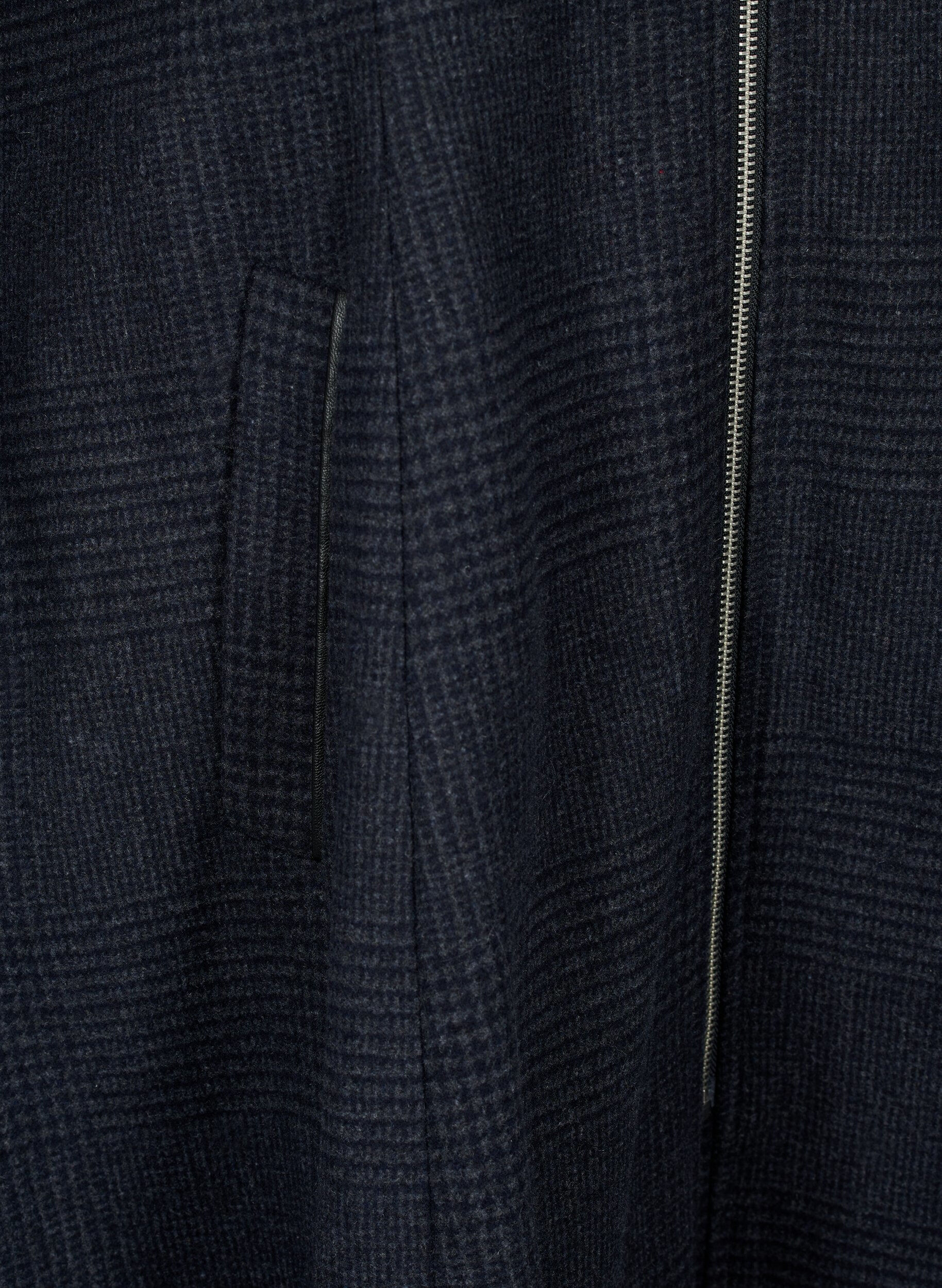 ZizziGeruite jas met wol, Dark Grey Melange, Packshot image number 3