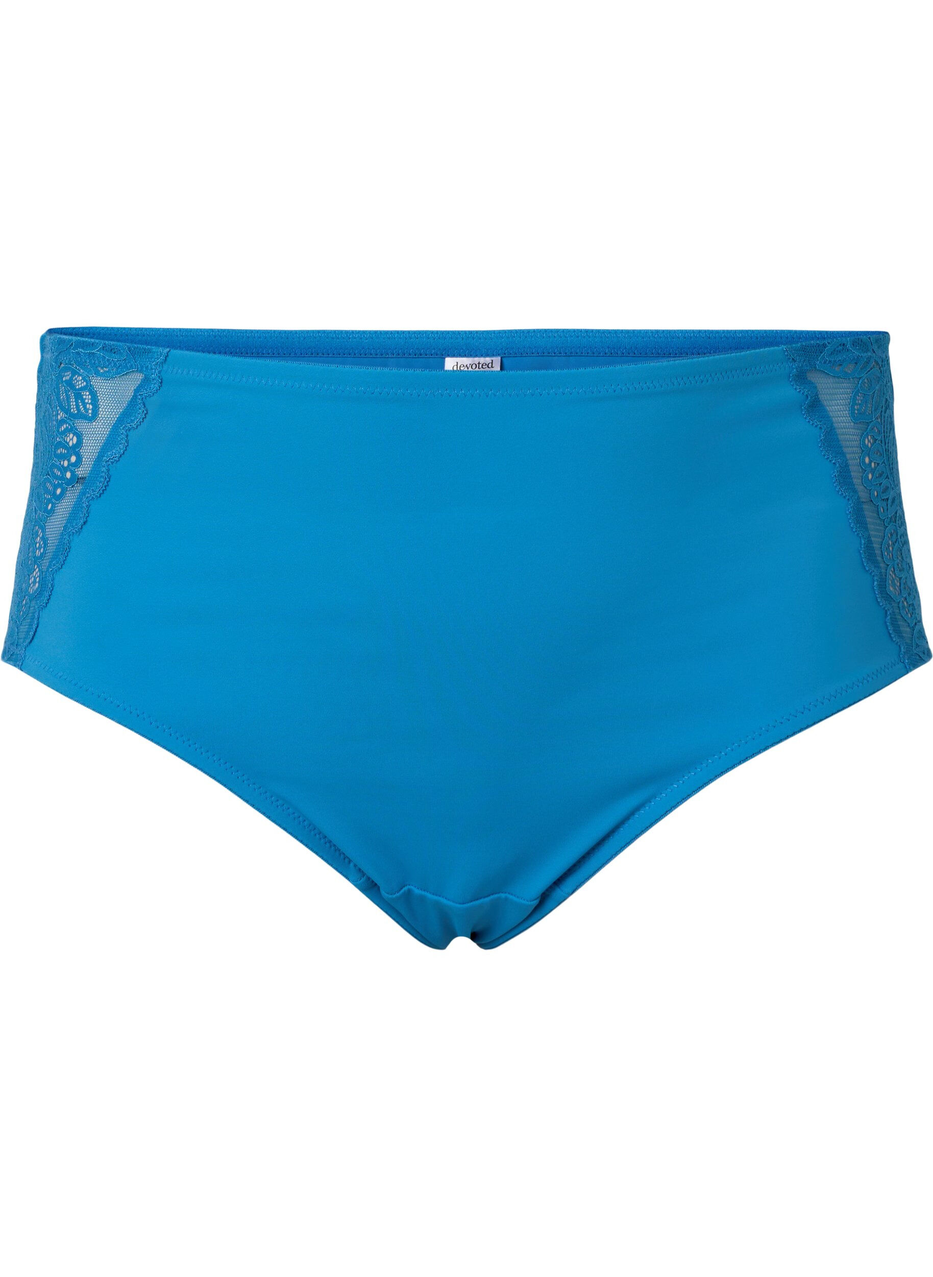 ZizziSlip met regelmatige taille en kant, Cendre Blue, Packshot image number 0