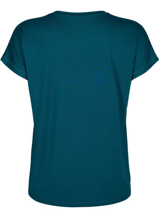 T-shirt d'entraînement à manches courtes avec impression, Deep Teal/Pacific, Packshot image number 1