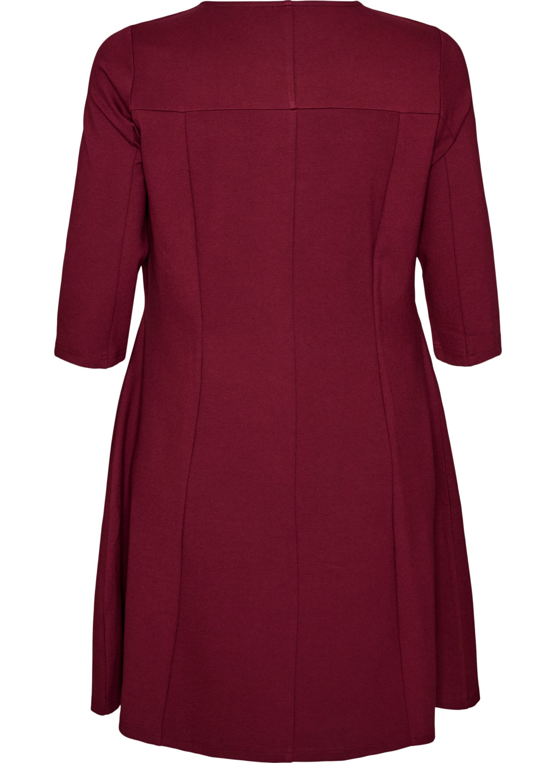 ZizziRobe &eacute;vas&eacute;e manches 3/4, Bordeaux, Packshot image number 1