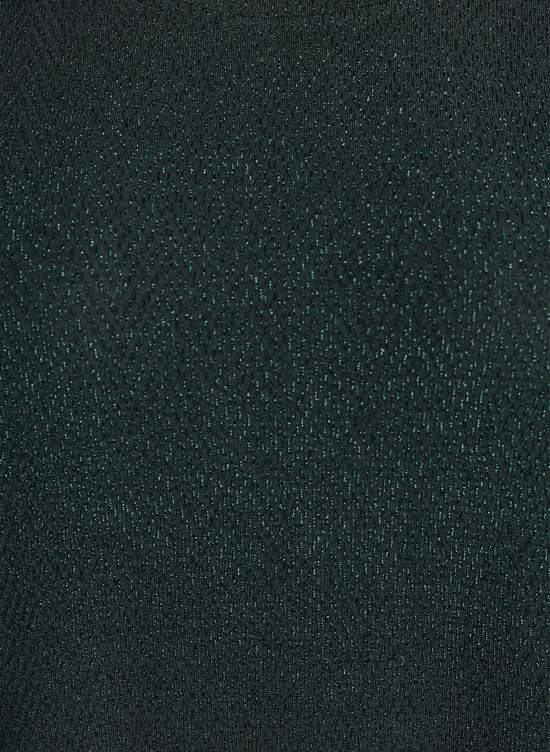 ZizziBlouse met visgraatpatroon en glinsterend garen, Groen, Packshot image number 2