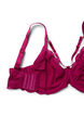 Soutien-gorge enveloppant avec dentelle et détail chaînette, Bordeaux, Packshot image number 3