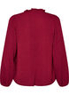 Blouse met V-hals en gehaakte sierband, Rood, Packshot image number 1