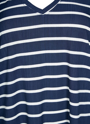 FLASH - T-shirt imprimé avec col en V, Night Sky Stripe, Packshot image number 2