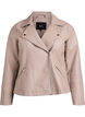 Veste biker en similicuir, Beige, Packshot image number 0