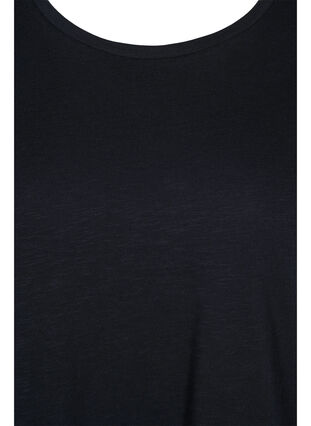 T-shirt en coton à manches courtes, Black, Packshot image number 2